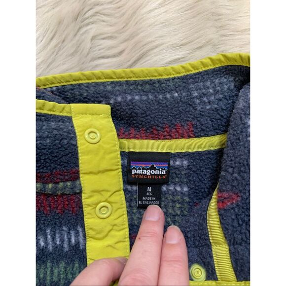 PATAGONIA Synchilla Snap-T Fleece Jacket Style 65572 Medium Youth - Picture 3 of 7